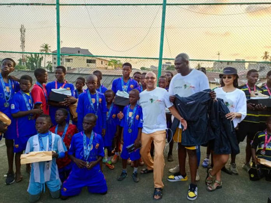 Afrikicks & Winnergy LLC Impact Nima Through Football and Giving Back